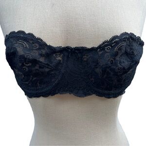 Vintage Victoria's Secret Lace Strapless Bra Size 36A